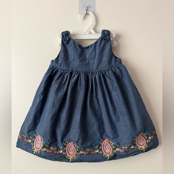 Janie and Jack paisley detail dress 18-24m - Picture 2 of 6